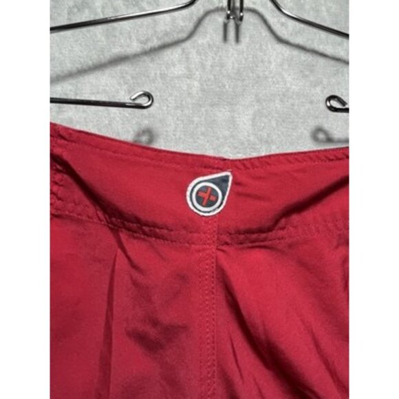 Men’s Red Original Watermen Life Guard Swim Trunks Size 34 - Picture 8 of 11